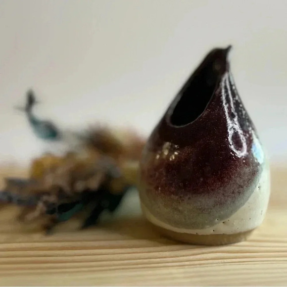 Matthew Taylor Studio Ceramics Pottery Stoneware Coffee Creamer Flower Vase - Picture 2 of 7